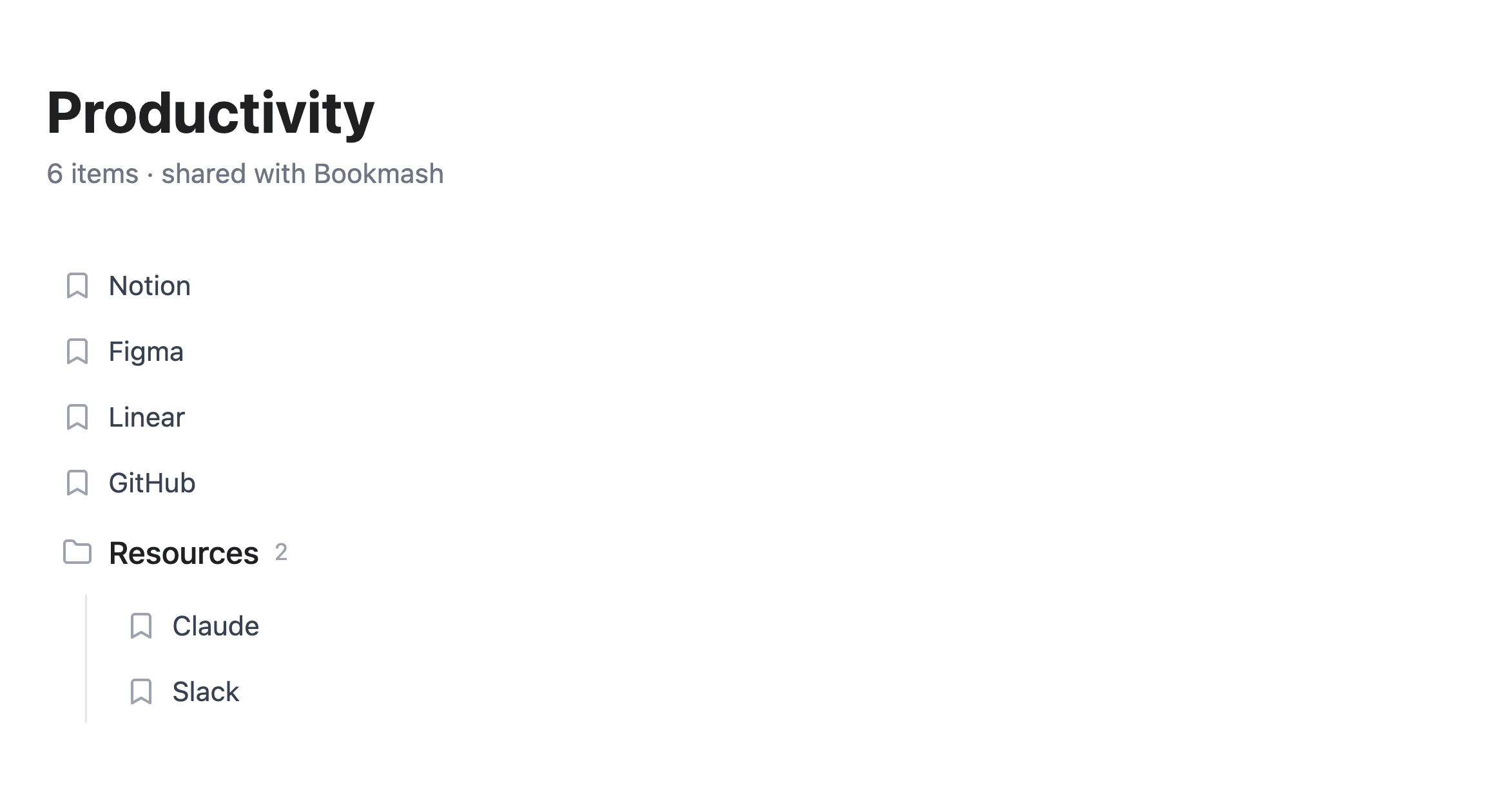 A published Bookmash collection, viewed as a public read-only page